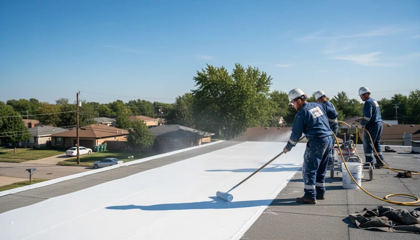 Commercial roof coating in Plano, TX near me